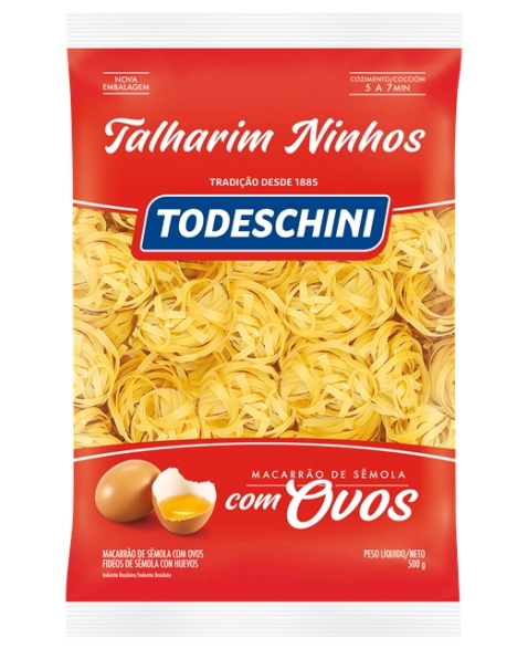 MAC TODESCHINI OVOS TALHARIM NINHOS 500G