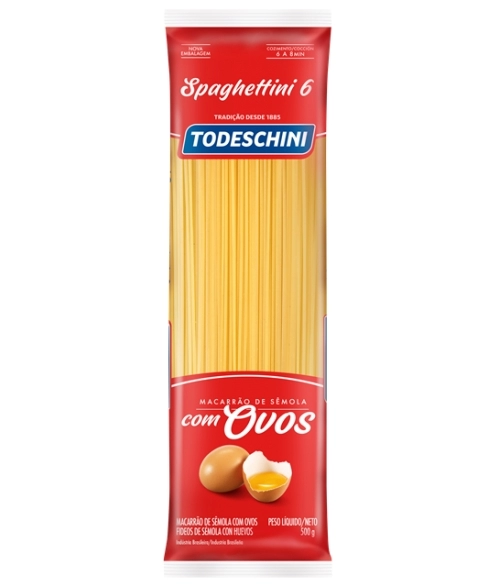 MAC TODESCHINI OVOS SPAGHETTINI 6 500G