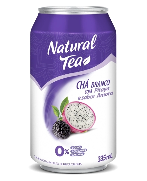 NATURAL TEA MAG LATA CHA BRANCO PITAYA E AMORA 335ML