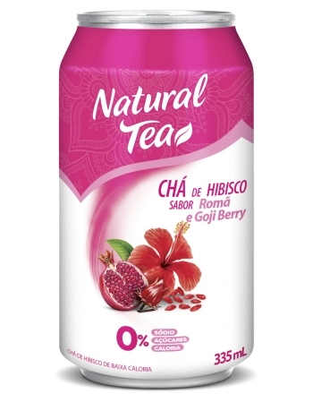 NATURAL TEA MAG LATA CHA HIBISCO ROMA E GOJI BERRY 335ML