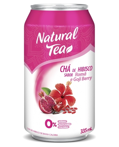 NATURAL TEA MAG LATA CHA HIBISCO ROMA E GOJI BERRY 335ML