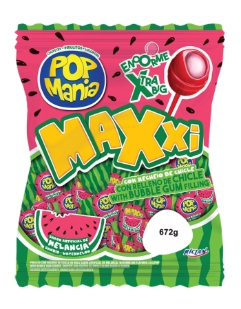 PIRULITO POP MANIA MAXXI MELANCIA 24UN