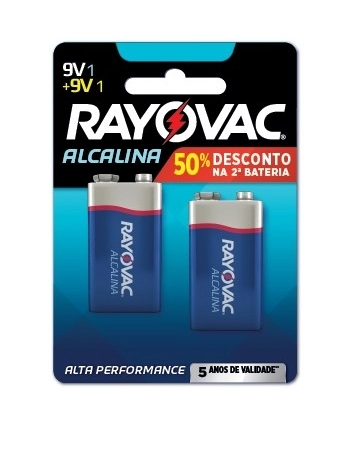 BATERIA ALC RAY 9V L2G50% 2UN