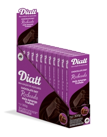 DIATT TAB RECH MEIO AMARGO C TRUFA DP 12X25G