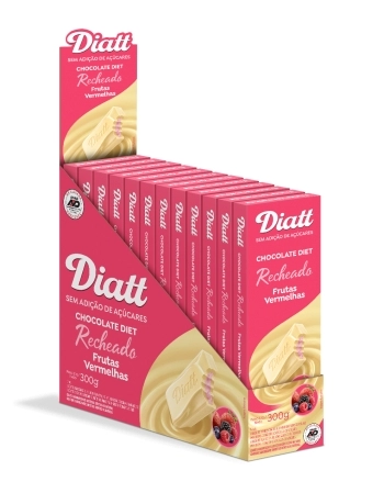 DIATT TAB RECH BRANCO C FR VERMELHAS DP 12X25G