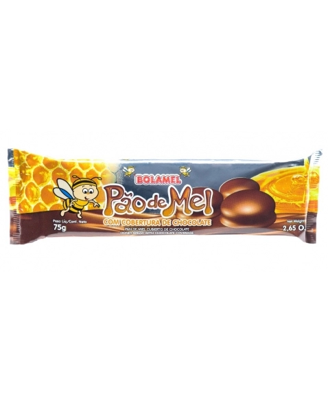 PAO DE MEL COB CHOC BOLAMEL 75G