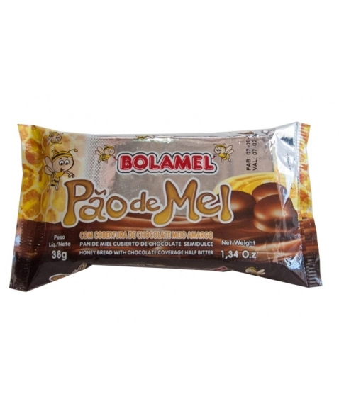 PAO DE MEL COB CHOC BOLAMEL 38G