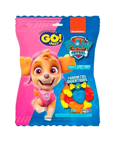 BALA GELATINA GO JELLY PATRULHA CANINA 70G