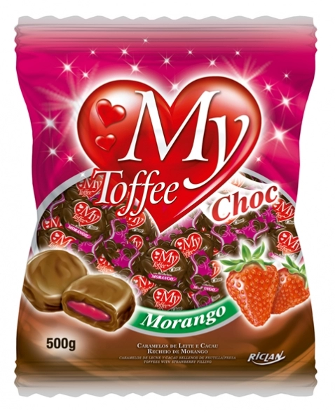 BALA MY TOFFEE CHOC MORANGO 500G