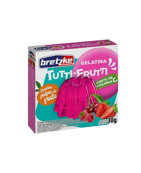 GELATINA BRETZKE TUTTI FRUTTI 30G