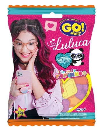 BALA GELATINA GO JELLY LULUCA 70G