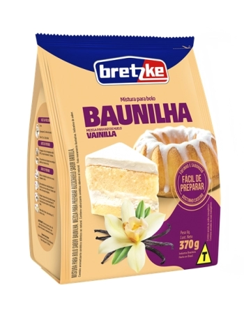 MISTURA BOLO BRETZKE BAUNILHA 370G