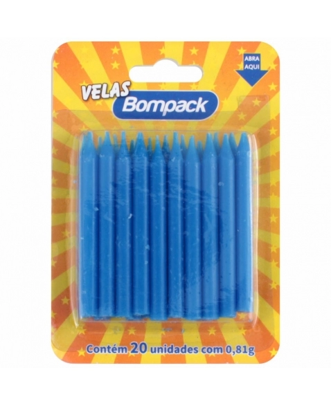 VELA PALITO BOMPACK AZUL 04UN