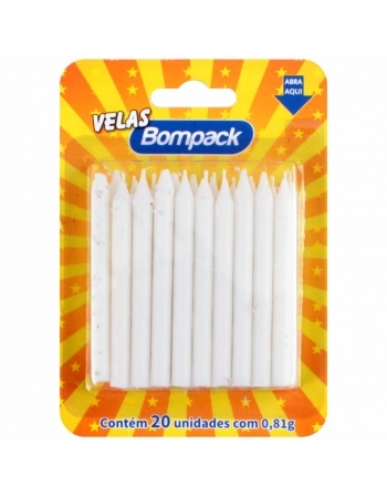 VELA PALITO BOMPACK BRANCA 04UN