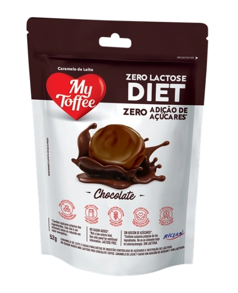 BALA MY TOFFEE ZERO LACTOSE CHOC 52G