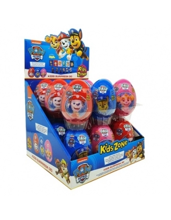 PASTILHA KIDS SURPRESA EGGS 3D PAW PATROL DPL 18