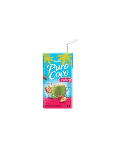 AGUA COCO PURO COCO MORANGO 180ML