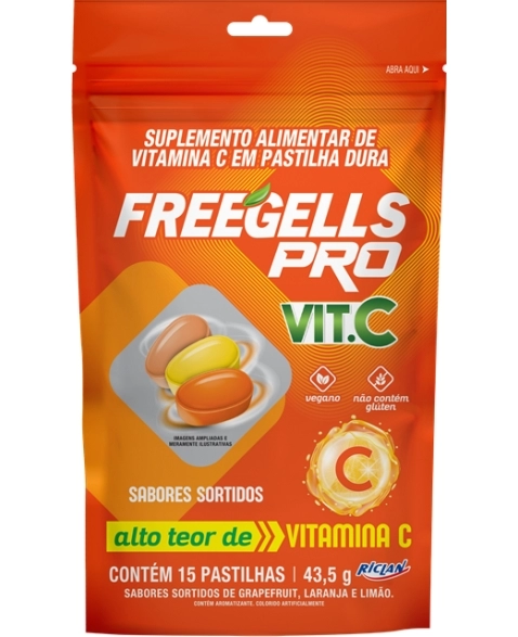 DROPS FREEGELLS PRO VITA C PCT 43,5G C/15UN