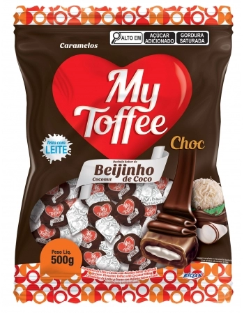 BALA MY TOFFEE CHOC BEIJINHO 500G