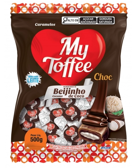 BALA MY TOFFEE CHOC BEIJINHO 500G