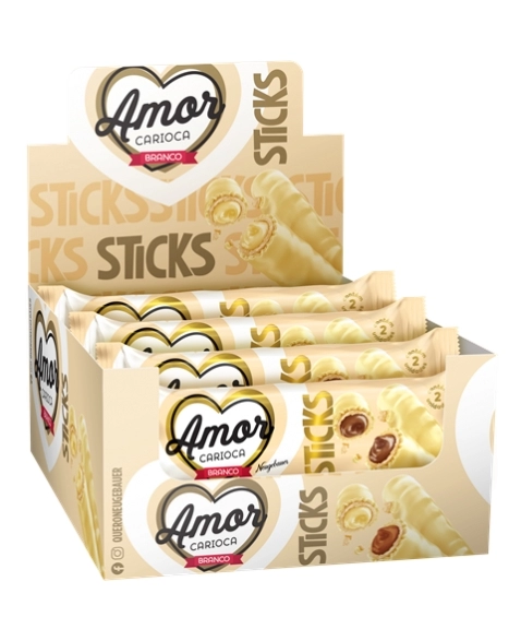 AMOR CARIOCA BRANCO STICKS 16X32G