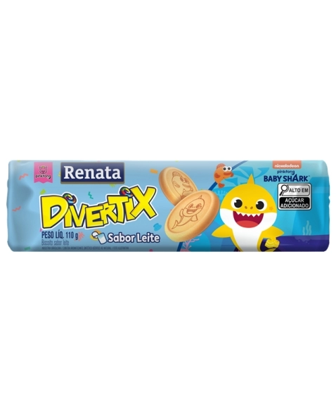 BISC RENATA DIVERTIX LEITE 110G