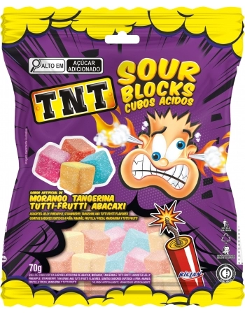 BALA GOMA TNT SOUR BLOCKS 70G