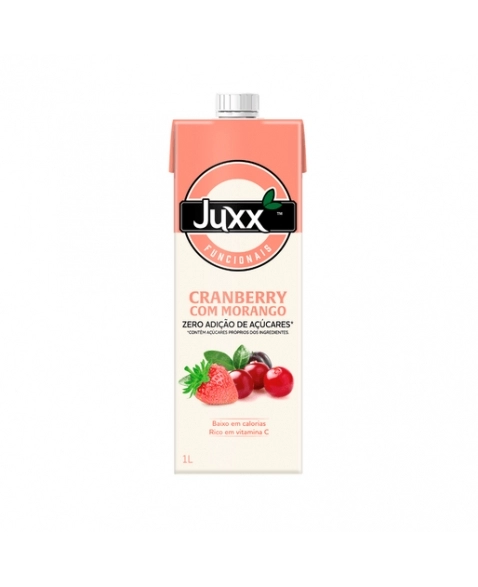 SUCO CRANBERRY COM MORANGO ZERO JUXX 1L