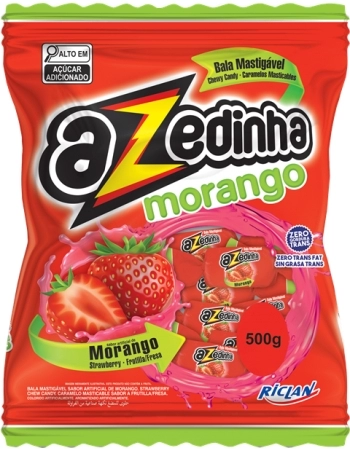 BALA MAST AZEDINHA MORANGO 500G