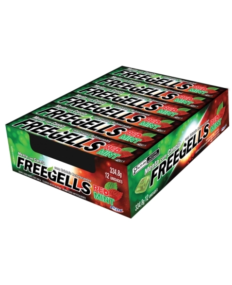 DROPS FREEGELLS PLAY RED MINT 12UN