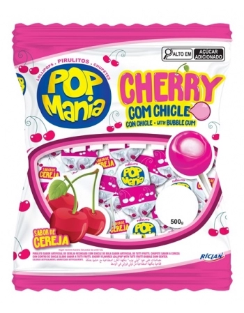 PIRULITO POP MANIA CHERRY 500G