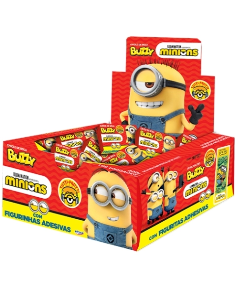 CHICLE BUZZY MINIONS TUTTI FRUTTI 90UN