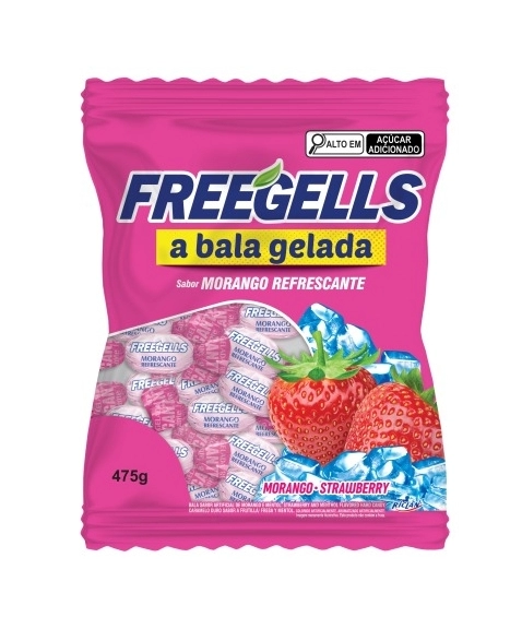 BALA FREEGELLS MORANGO 475G