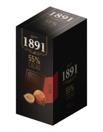 TABLETE 1891 AVELÃ 55 CACAU 10X45G