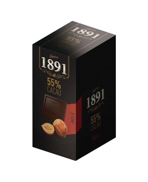 TABLETE 1891 AVELÃ 55% CACAU 10X45G