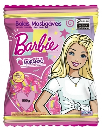 BALA MAST BARBIE MORANGO 500G