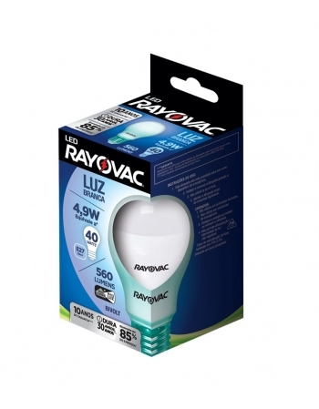 LAMPADA RAYOVAC LED BIVOLT 4,9W BRANCA