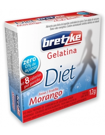 GELATINA BRETZKE DIET MORANGO 10G