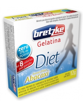 GELATINA BRETZKE DIET ABACAXI 10G