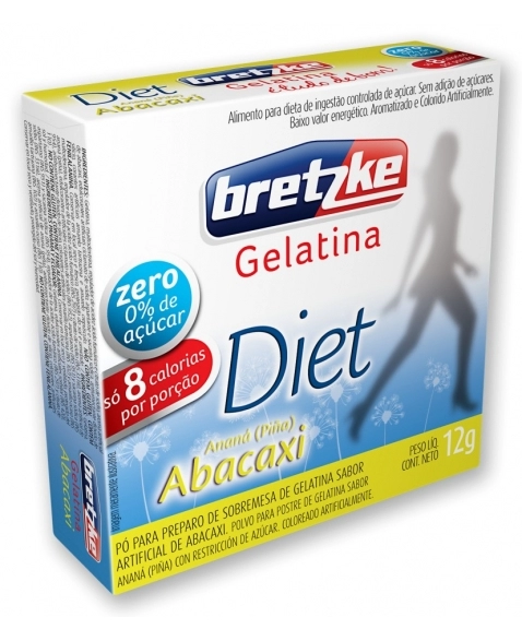 GELATINA BRETZKE DIET ABACAXI 10G