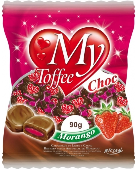 BALA MY TOFFEE CHOC MORANGO 90G