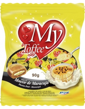 BALA MY TOFFEE LEITE MARACUJA 90G