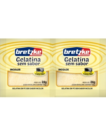 GELATINA BRETZKE SEM SABOR INCOLOR15X24G