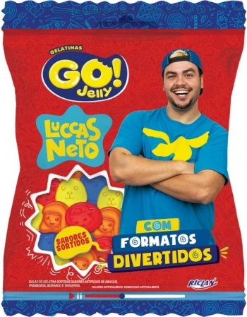 BALA GELATINA GO JELLY LUCAS NETO 80G