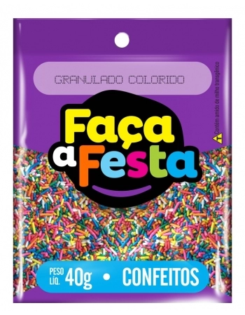 CONFEITO FACA A FESTA MICANGA COLOR 40G