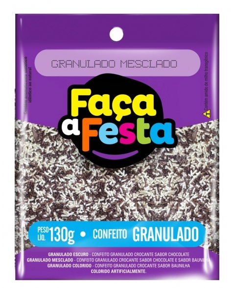 GRANULADO FACA A FESTA MESCLADO 130G