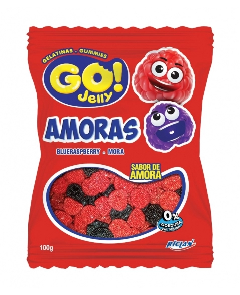 BALA GELATINA GO JELLY AMORA 100G