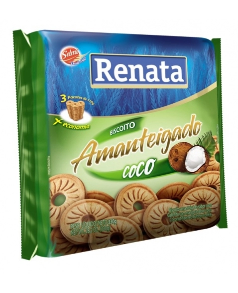 BISC RENATA AMANTEIGADO COCO 330G