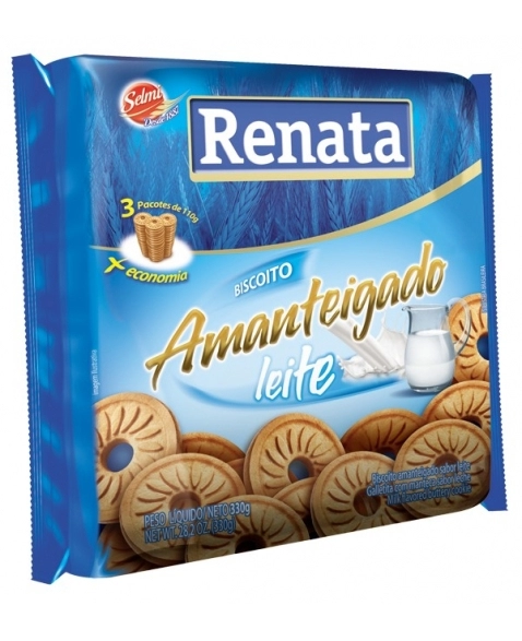 BISC RENATA AMANTEIGADO LEITE 330G