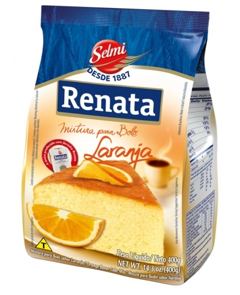 MISTURA BOLO RENATA LARANJA 400G